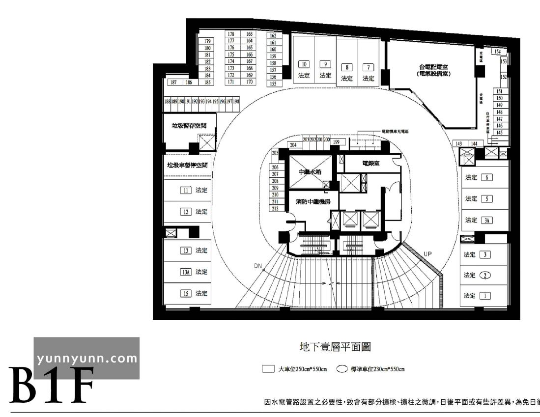 鑫天際 停車場平面圖