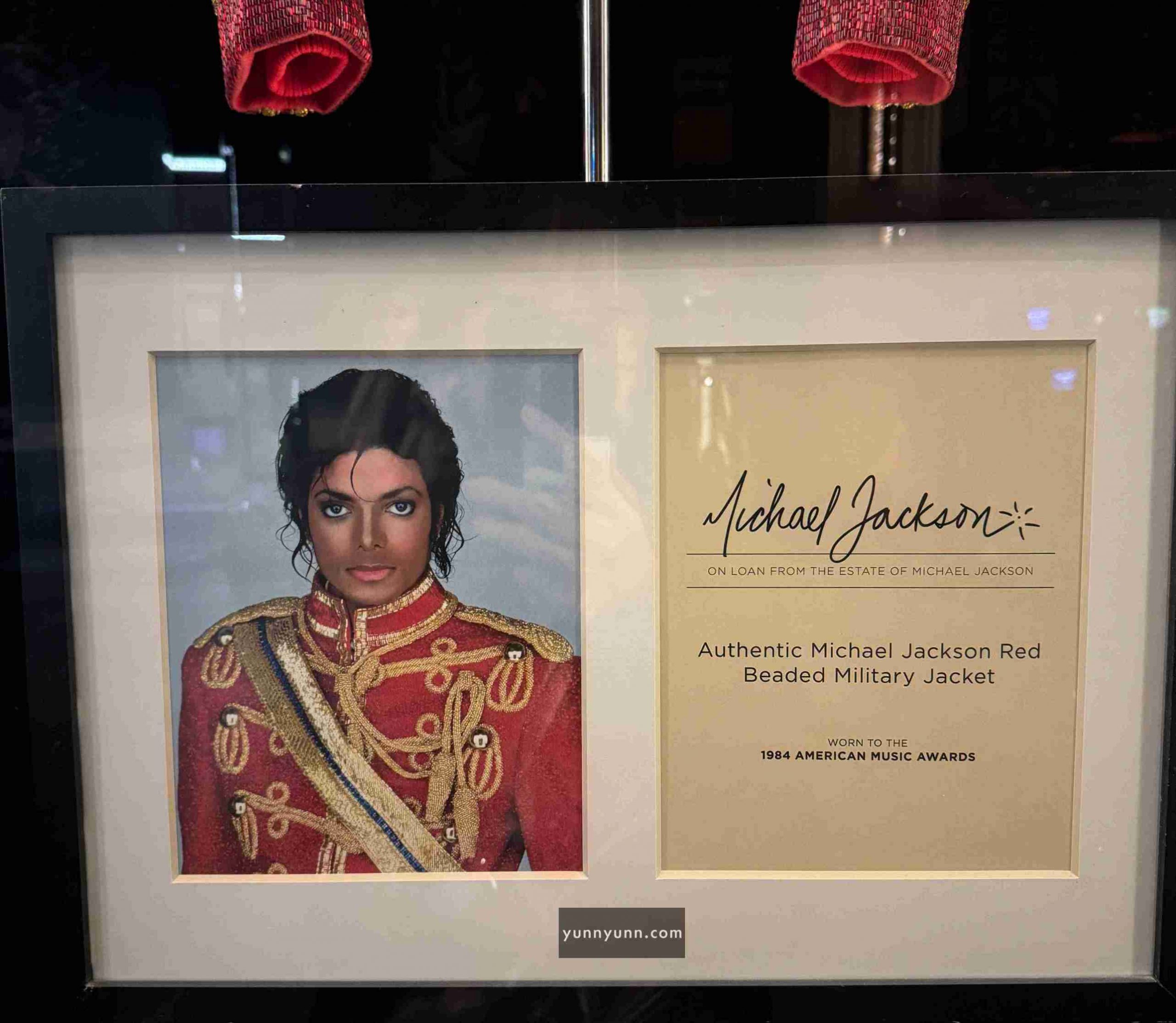 麥可傑克森服裝展示